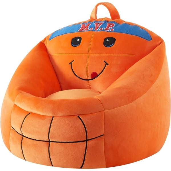 slide 2 of 40, Heritage Kids Squishy Character Bean Bag Chair for Kids Orange
