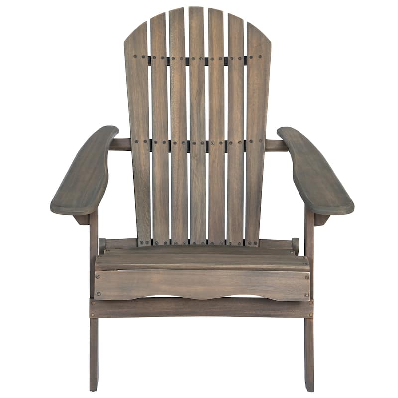 Rustic Outdoor Acacia Wood Foldable Adirondack Chairs