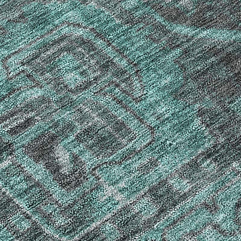 Machine Washable Indoor/ Outdoor Traditional Persian Chantille Rug