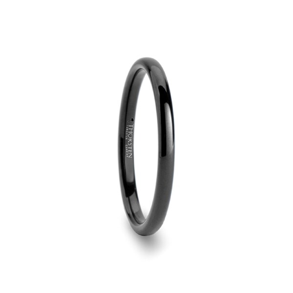 Shop Thorsten Tulsa Domed 2mm Black Tungsten Carbide Wedding Band