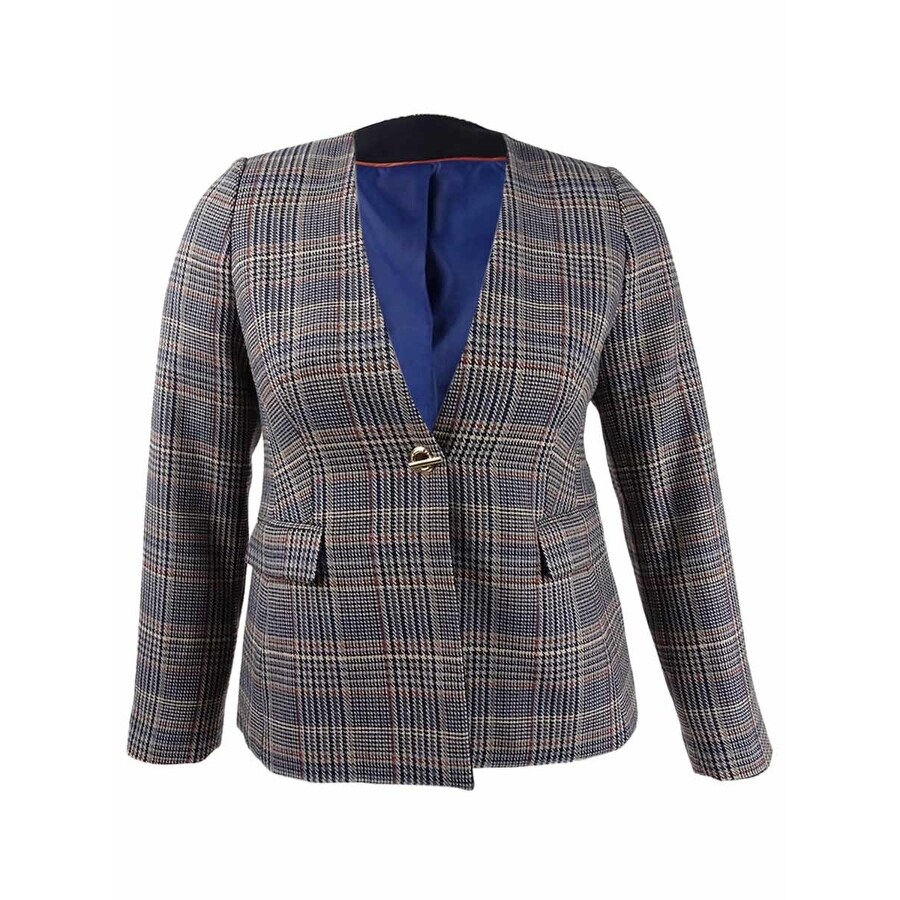 plus tweed blazer
