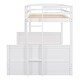 preview thumbnail 9 of 11, Twin Over Full Bunk Bed with Hydraulic Lift Up Storage, Detachable 2 Separate Platform Bed, Wood Bunk Bed Frame with Guard Rails