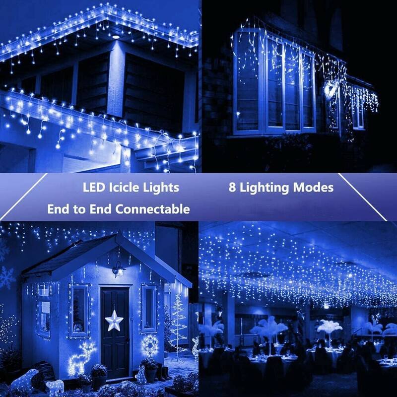 Curtain Icicle Lights Wedding Party LED Fairy Christmas Light