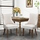 preview thumbnail 1 of 33, Wingback Upholstered Dining Chairs Set of 2, Fabric Side Dining Room Chairs, Living Room Chairs for Home Kitchen