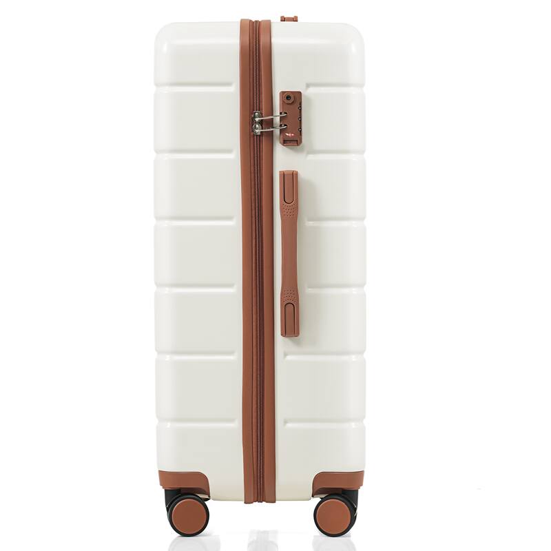Premium ABS Travel Luggage Set , 3-Piece TSA Lock Suitcase Ensemble with 20, 24, and 28 Inch Sizes with 360° Spinner Wheels