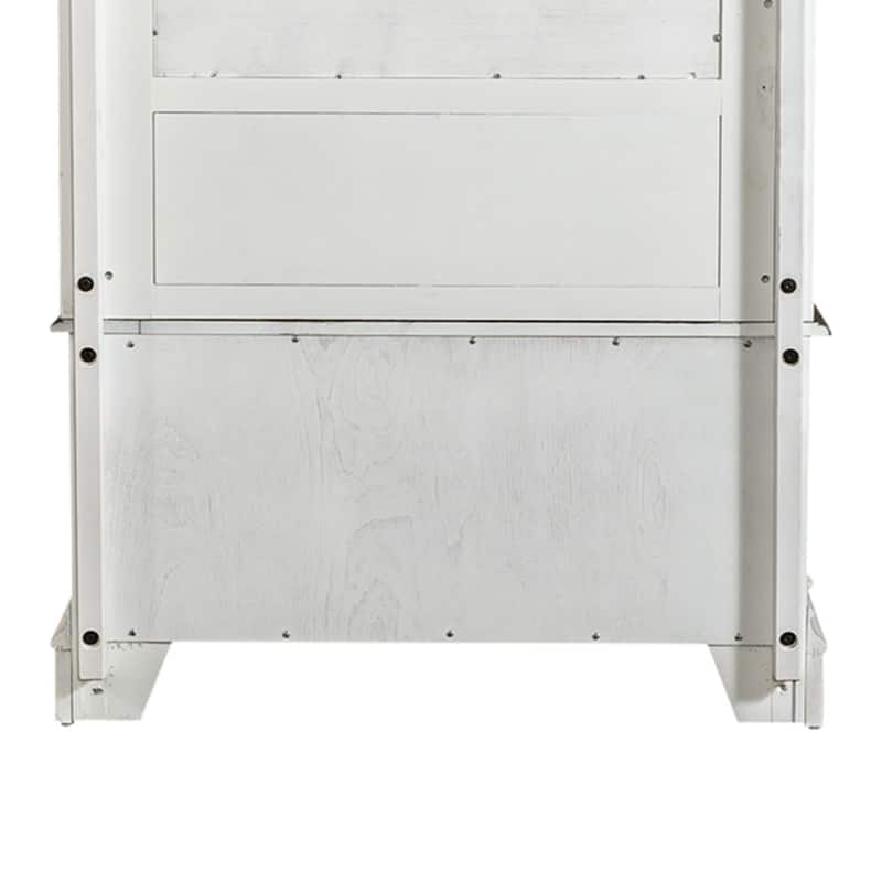 Magnolia Manor Antique White & Weathered Bark 2 Piece Hall Tree Set