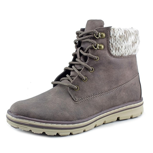 White Mountain Kansas Women Round Toe Canvas Gray Boot