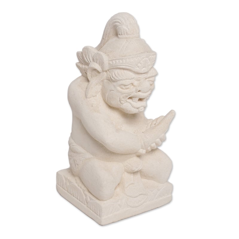Novica Handmade Tualen Sandstone Sculpture