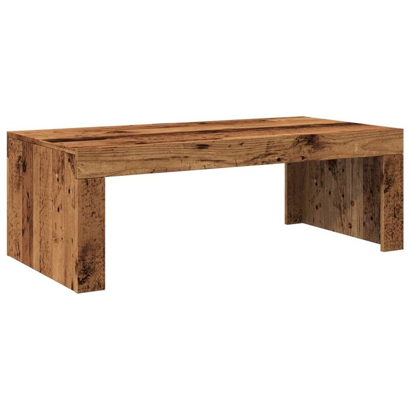 vidaXL Coffee Table Old wood Engineered wood 40.2 x 19.7 x 13.8 in - 19.7 x 40.2 x 13.8 in