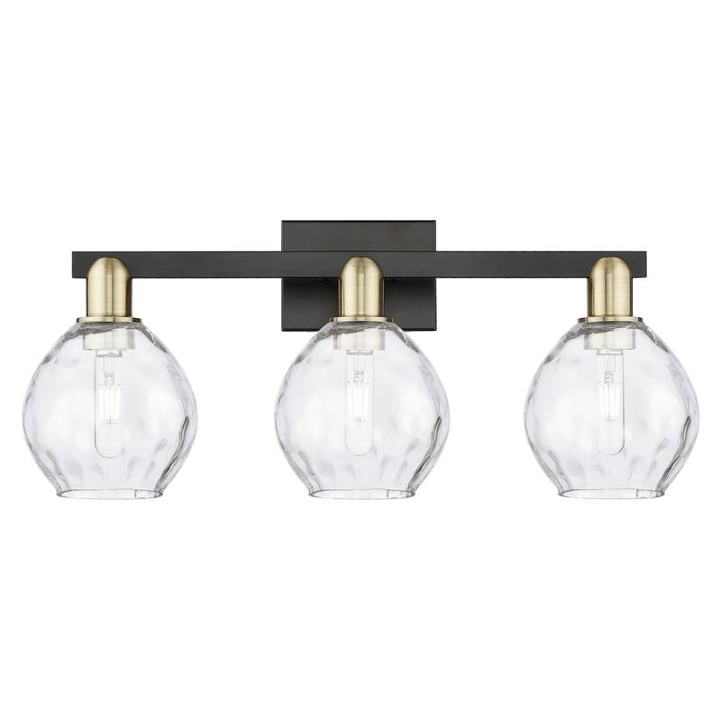 Innovations Lighting Endless Possibilities Arcadia - Waverly - 3 Light 25" Bath Vanity Light - Black Antique Brass