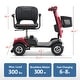 preview thumbnail 14 of 12, MCombo Power Mobility Scooter for Adults, 4 Wheel Mobility Scooter with Rotating Swivel Seat,15 Miles, 4.97MPH