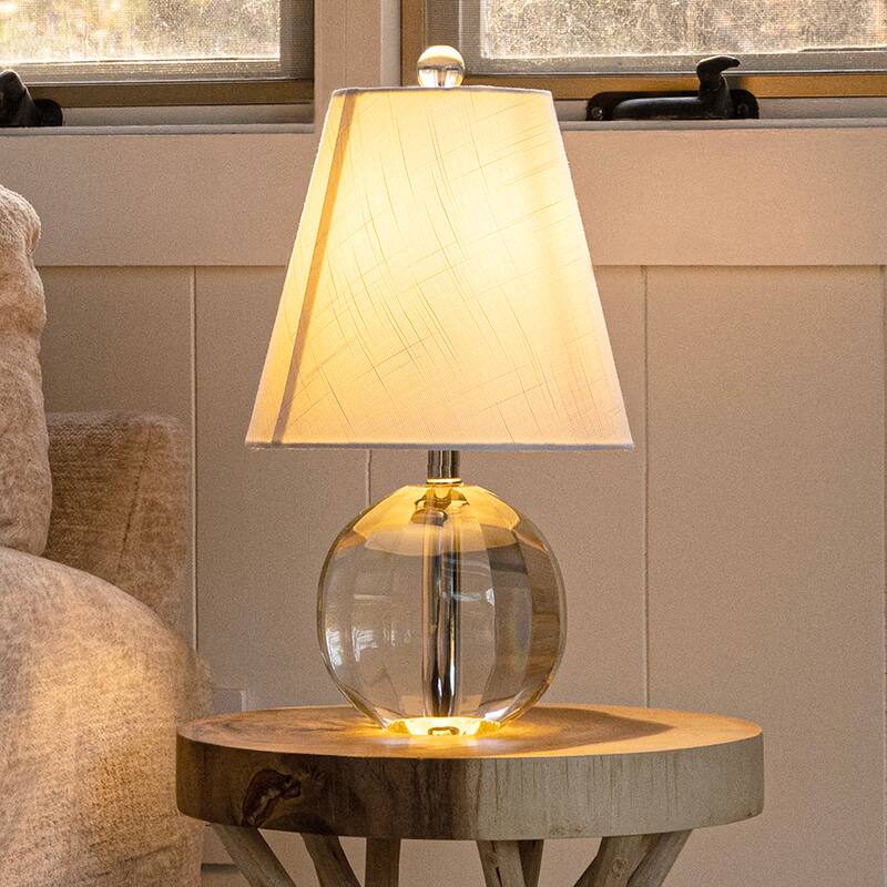 Goddard 16" Crystal Ball/Metal LED Table Lamp, By JONATHAN Y