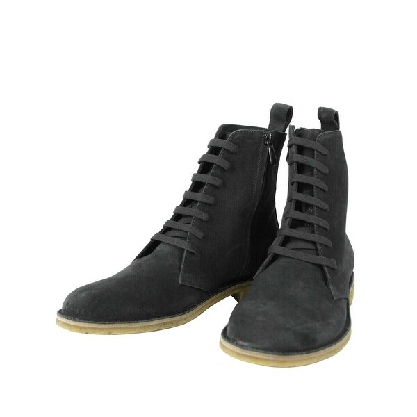 zipper lace up boots