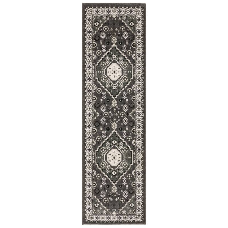 HomeRootsMedallion Traditional Rectangle Area Rug