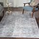 57 Grand by Nicole Curtis Vintage Medallion Machine Washable Area Rug - 5'3" x 7'3" - Light Grey/Blue