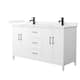 Option White / White Quartz Top / Matte Black Hardware