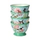 preview thumbnail 2 of 2, Certified International Flora Ice Cream/Dessert Bowls 5.25" x 3.5", 4 Assorted Designs, Set of 4 - 5.25"W x 3.50"H x 5.25"D
