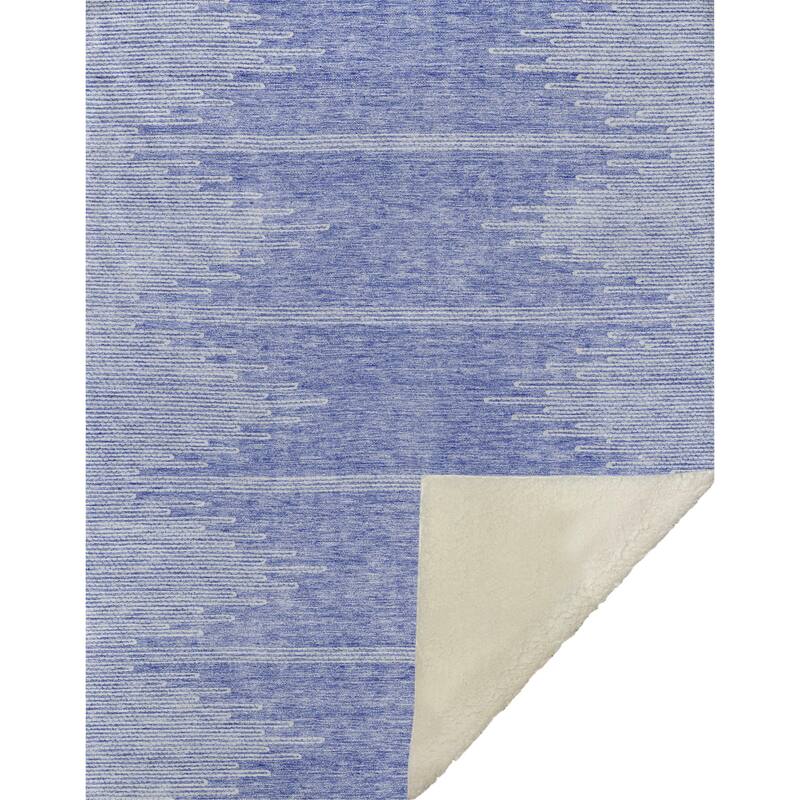 Premium Machine Washable Boho Moroccan Sherpa Throw Blanket