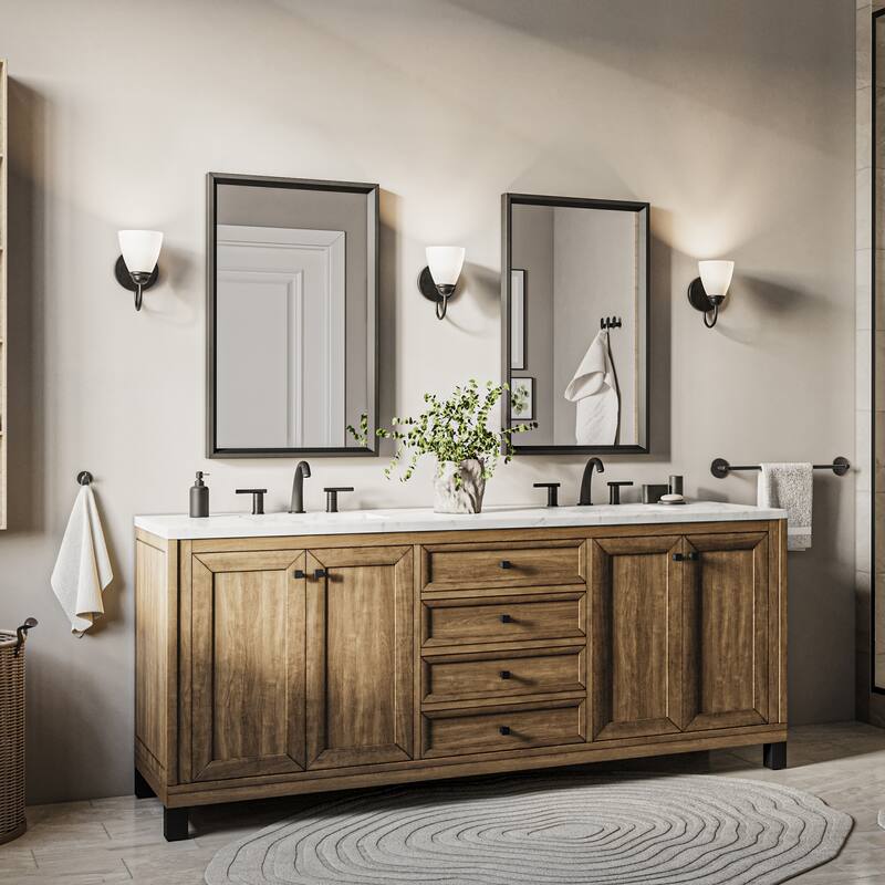 Kichler Lighting Jolie 1-Light Vanity Light with Satin Etched Glass in Black