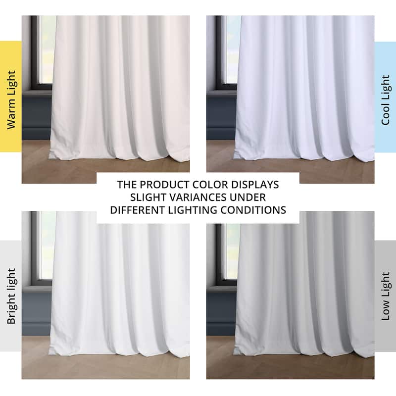 Exclusive Fabrics Heritage Plush Velvet Room Darkening Curtains (1 Panel) Luxury Velvet Curtains for Bedroom & Living Room.