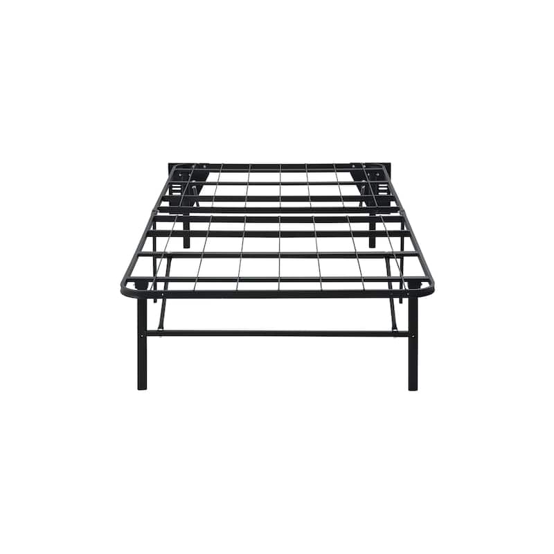 Raven Foldable Metal Platform Bed Frame, Twin
