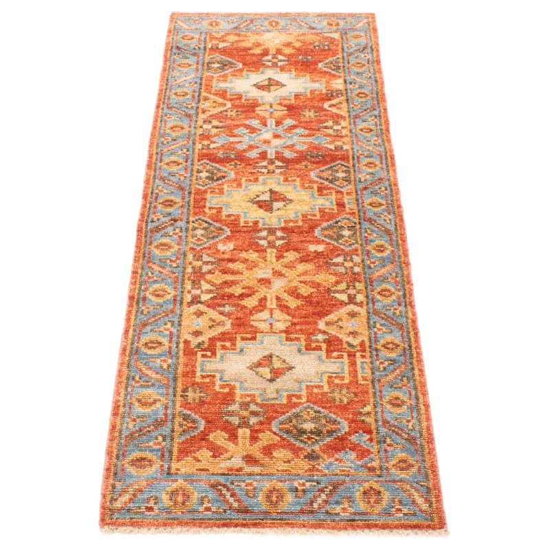 ECARPETGALLERY Hand-knotted Jules Serapi Red Wool Rug - 2'6 x 7'10
