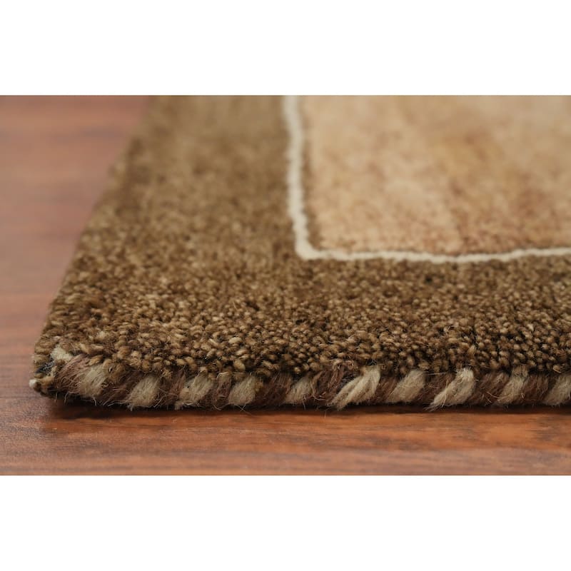 Hand Knotted Oriental 100% Wool Carpet Modern Solid Beige & Ivories Gabbeh Area Rug - 10' 4'' X 8' 2''