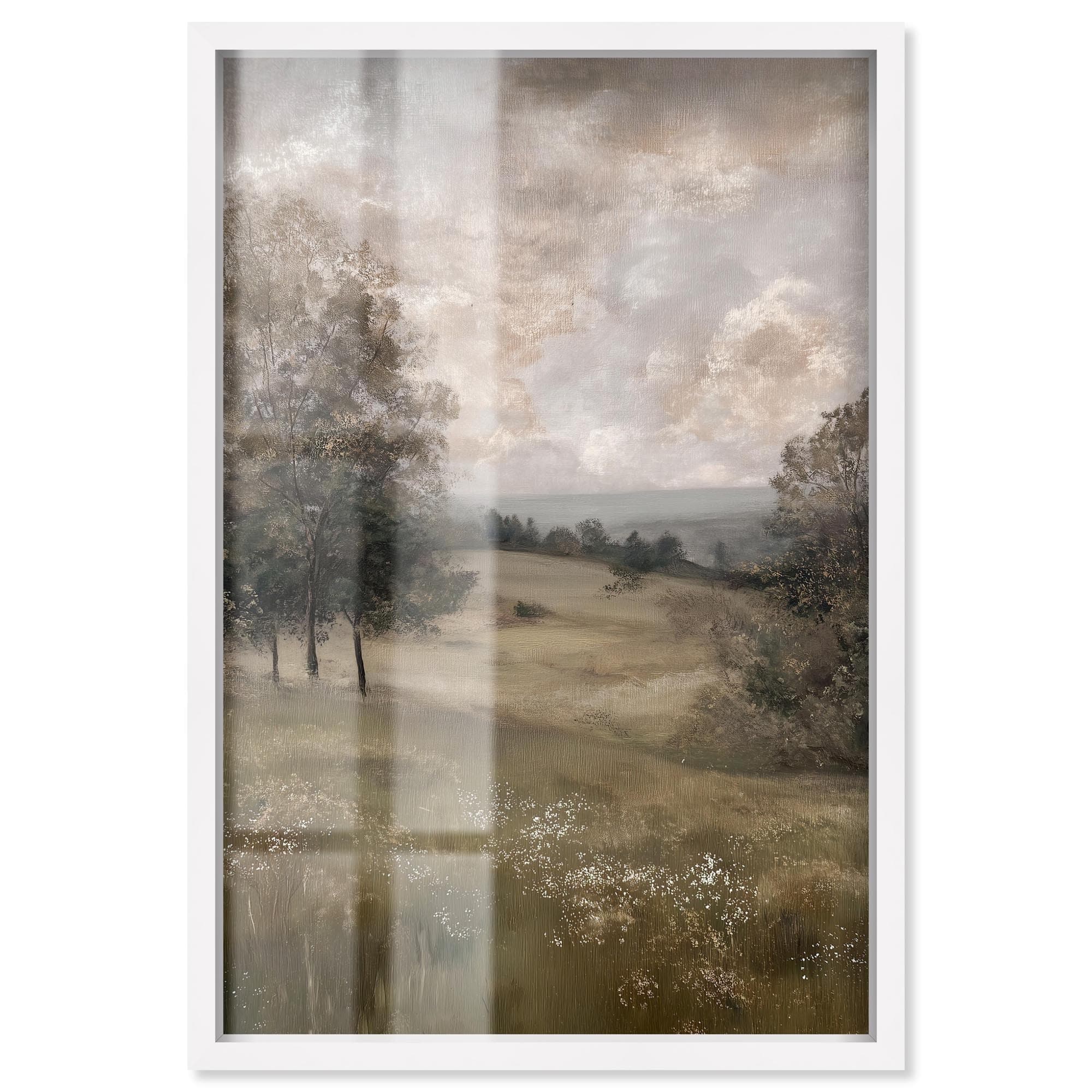 A Gentle Breeze Landscape Art Shadowbox Print by Art Remedy