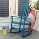 preview thumbnail 41 of 64, Cambridge Casual Alston Wood Outdoor Rocking Chair Steel Blue