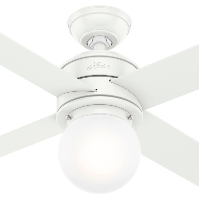 Hunter 52" Hepburn Ceiling Fan with LED Light Kit and Wall Control - Vintage, Mid-Century Modern, Transitional