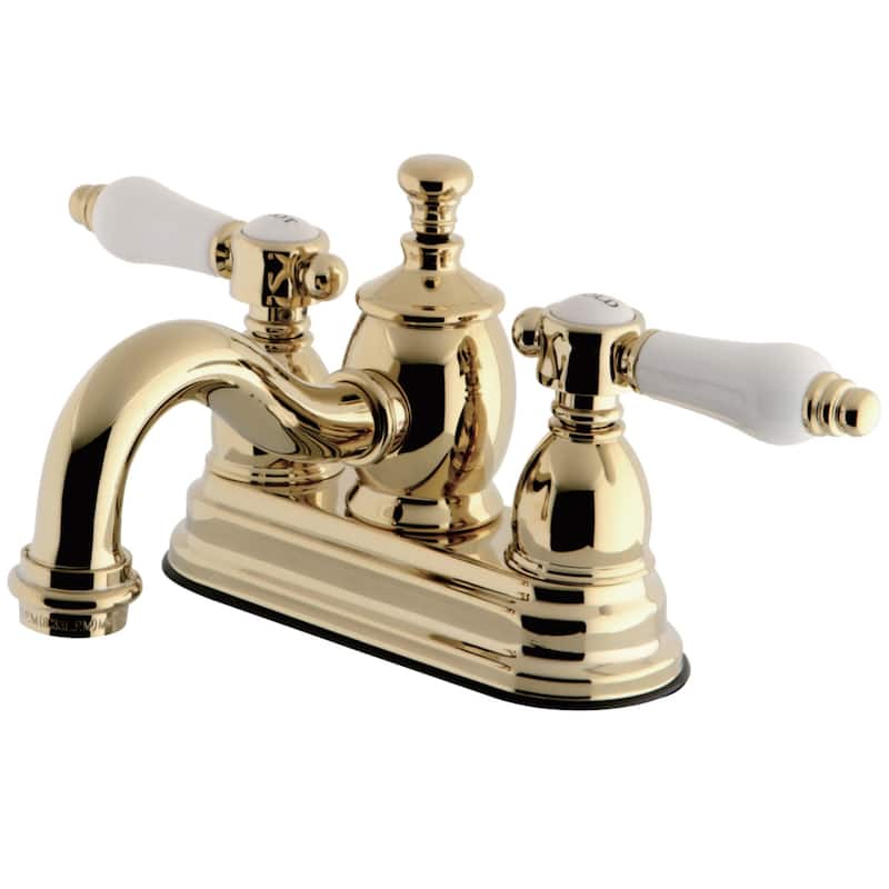 Kingston Brass Bel Air Centerset Bathroom Faucet - Includes Metal - Polished Brass