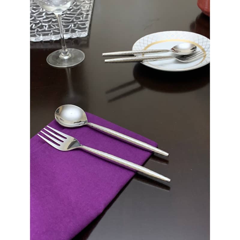 VIBHSA Appetizer forks and Soup Spoons Set of 8 Pieces