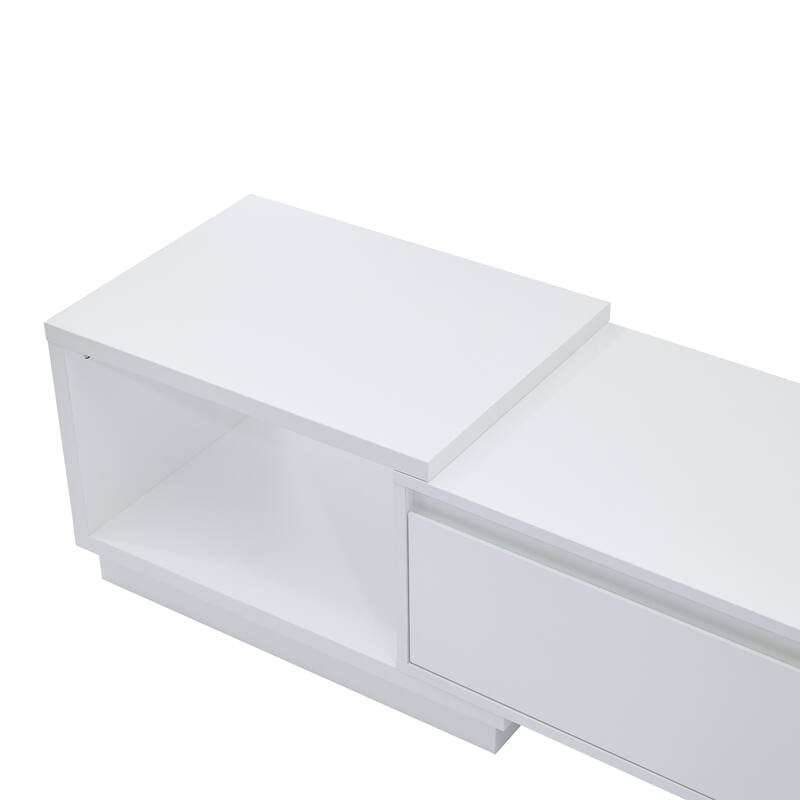 Extendable 102-Inch Modern TV Stand Media Console with 3 Drawers
