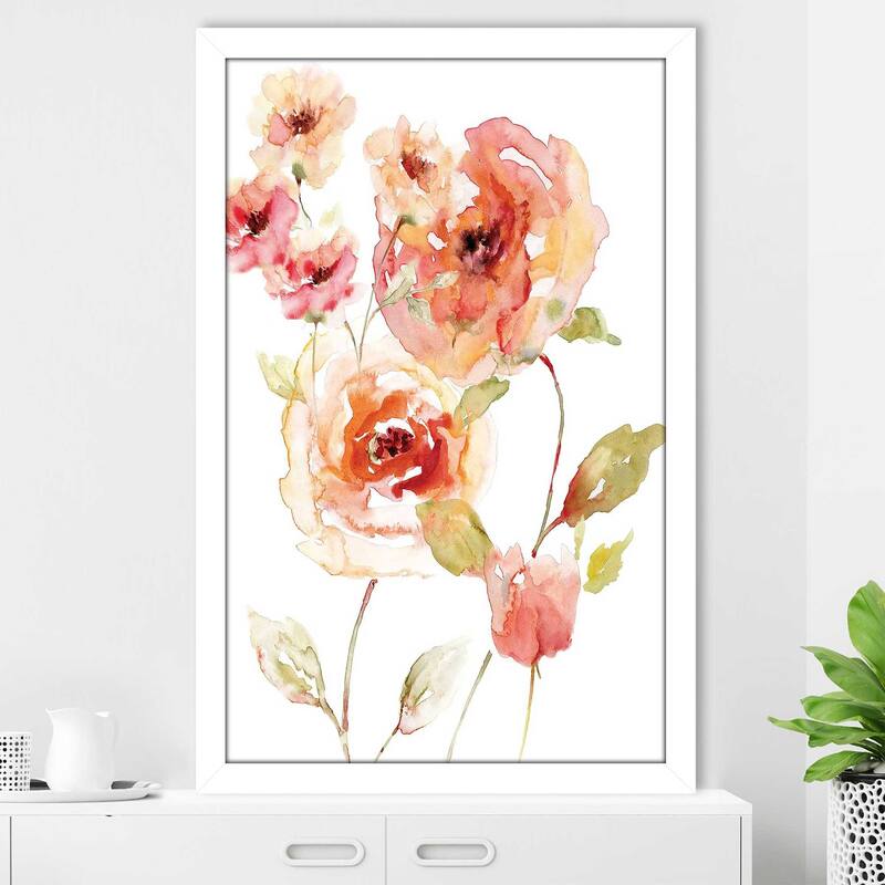 "Translucent Reds II (Vertical)" by Nan Print on Acrylic