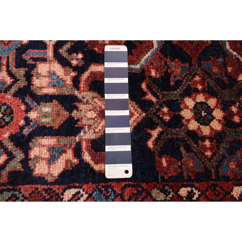 ECARPETGALLERY Hand-knotted Andelz Dark Navy Wool Rug - 3'8 x 9'3