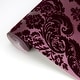 preview thumbnail 3 of 5, A-Street Prints Shadow Merlot Flocked Damask Wallpaper
