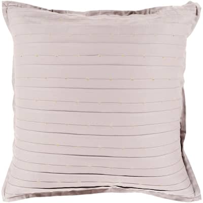 Khamisi Modern Taupe Feather Down or Poly Filled Throw Pillow 20-inch