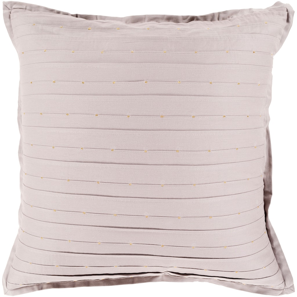 Khamisi Modern Taupe Feather Down or Poly Filled Throw Pillow 20-inch