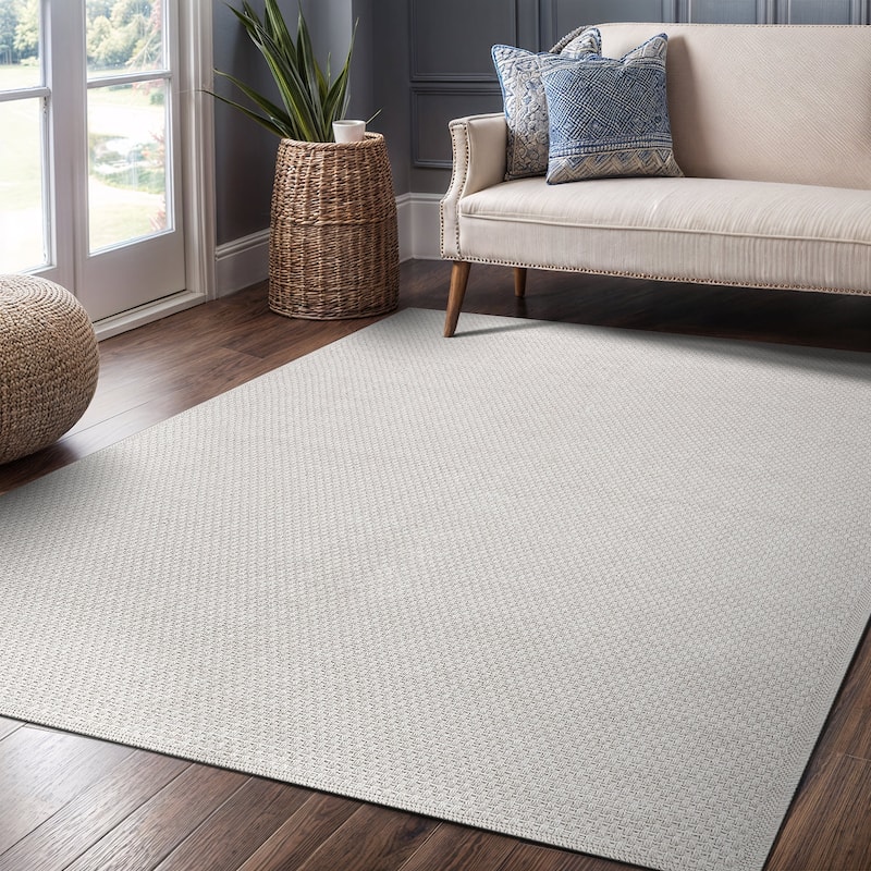 VILLADECOR Easy Jute Indoor Outdoor Weaving Area Rug