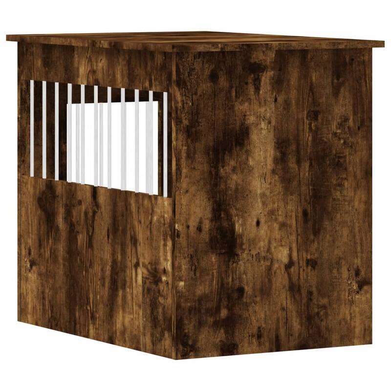 vidaXL Dog Crate with Door Doghouse Puppy Kennel Peg Cage Engineered Wood