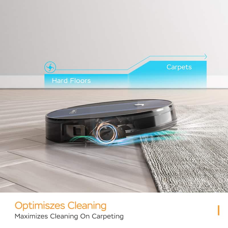 Anmytek Ultra-Thin Smart Robot Vacuum Cleaner 1800Pa Strong Suction Self-Charging Wi-Fi App Control 100min Runtime