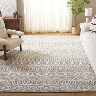 SAFAVIEH Handmade Marbella Guller Boho Geometric Wool & Viscose Rug