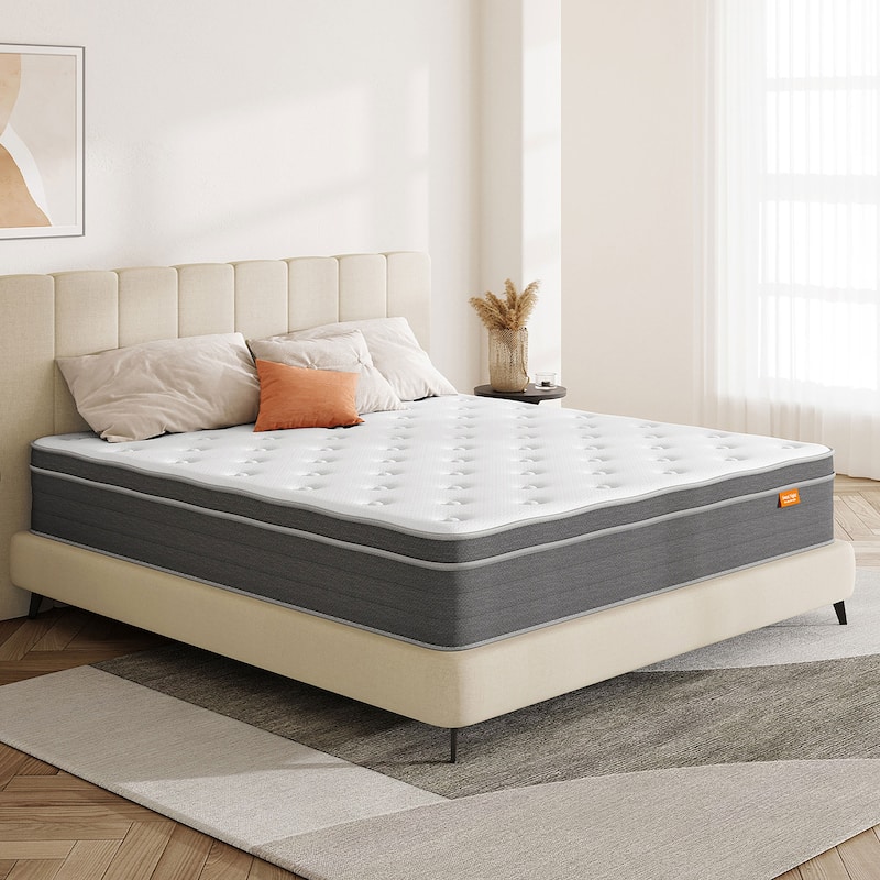 Sweetnight 12 inch Pocket Spring Hybrid Mattress in a Box
