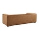 preview thumbnail 5 of 7, Aurora Modern Brown Blended Leather Sofa - 89.8"W x 38.2"D x 27.2"H