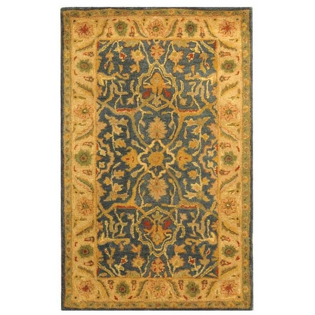 SAFAVIEH Handmade Antiquity Loana Traditional Oriental Wool Rug - 3' x 5' - Blue
