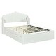 preview thumbnail 26 of 26, Full Upholstered Platform Bed with Four Drawers & USB Ports - Modern Comfort