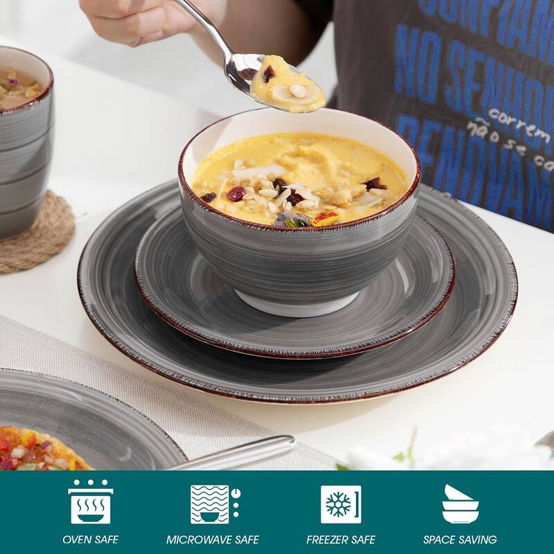 vancasso 32-Piece Exquisite Stoneware Dinnerware Set (Service for 8)