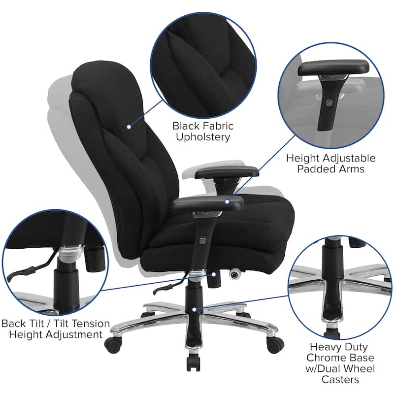 24/7 Intensive Use Big & Tall High Back Executive Office Chair