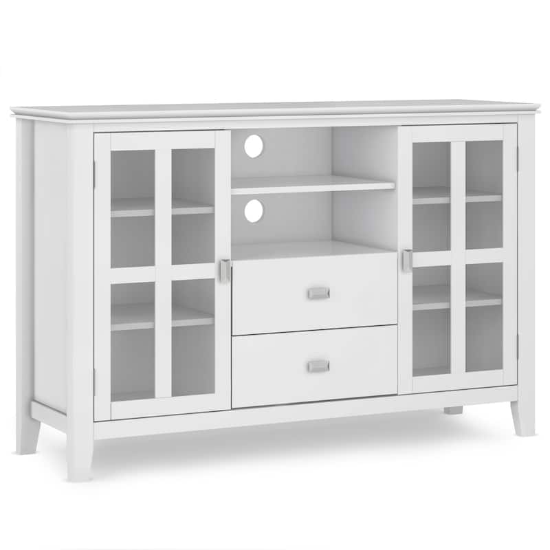 WYNDENHALL Stratford 53-inch Solid Wood TV Media Stand - 53 inch wide