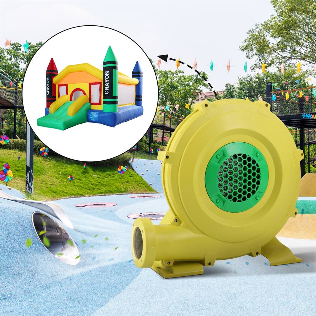 Inflatable Blower 450 Watt Bounce House Air Blower for Inflatable Castle and Jump Slides, Portable Blower Fan Pump